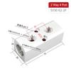 Aluminium Splitter 1/2" Pt Thread Port 2 3 4 5 6 7 8 9 10 Way 1/4 Pneumatic Air Manifold Distributor Connector