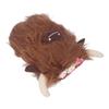 Highland Cow Plush Doll Simulation Soft Stuffed Faceless Cattle Toy for Home Decoration