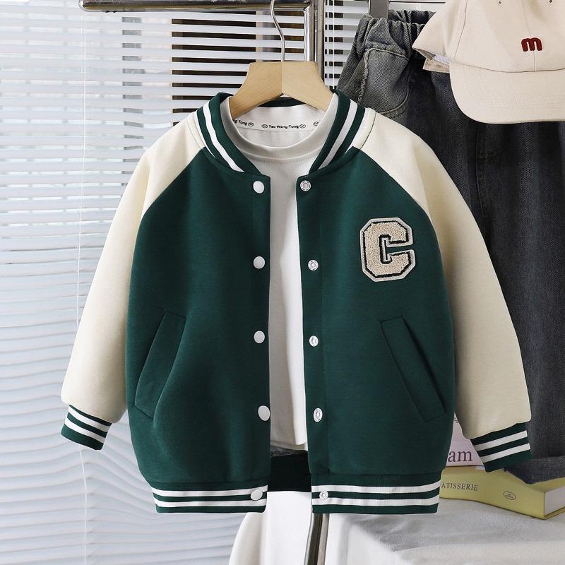Children's New Baseball Jacket Boys Girls Coat Versatile Spring Autumn Casual Letter Outer Wear Stylish Kids Children's Clothing