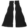 Open Toe Compression Thin Stockings Versatile Thigh High Mercerization Socks Black