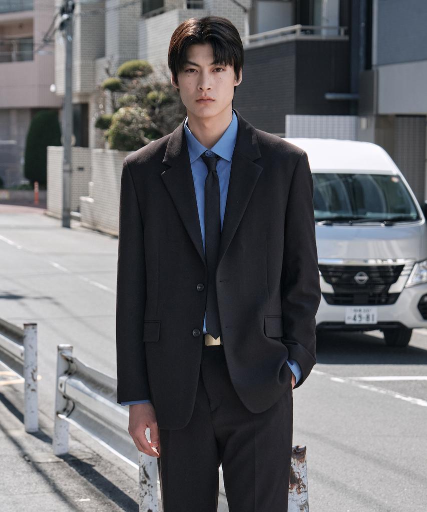 Stco [Four Seasons] Four-Way Stretch Essential Setup Set_Black (Oversized Fit)_Sejxz81Set