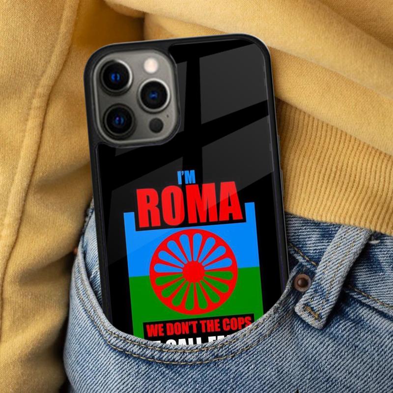 Gypsy Romani Roma Flag Soft Phone Case for iPhone 17 Air 16e Pro Max 15 Pro 13 14 Plus 11 12 MagSafe Magnetic Coque