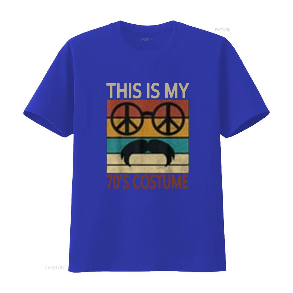 This Is My 70s Costume 70 Styles Men s Disco 1970s Outfit T Shirt Black 2X Large vintage Washed Stylish Versatile homme Soft