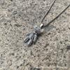 Titanium Steel Diamond-Encrusted Bear Necklace Hip-Hop Couple Alloy Pendant Pendant Personalized Men'S And Women'S Sweater Chain