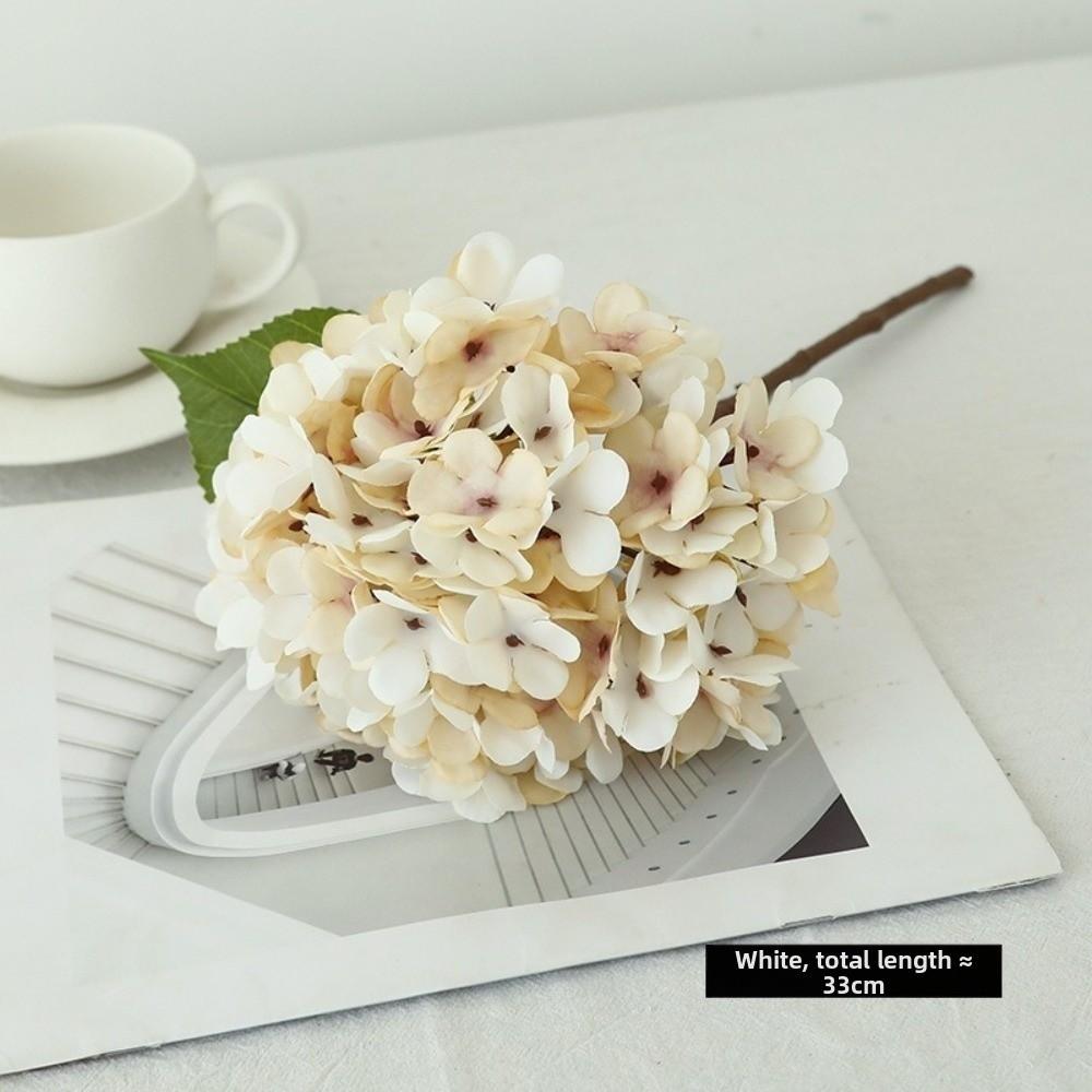 1/2/5Pcss 33cm Simulated Flower Lifelike Fake Flowers New Artificial Hydrangea  for Home Room Decor