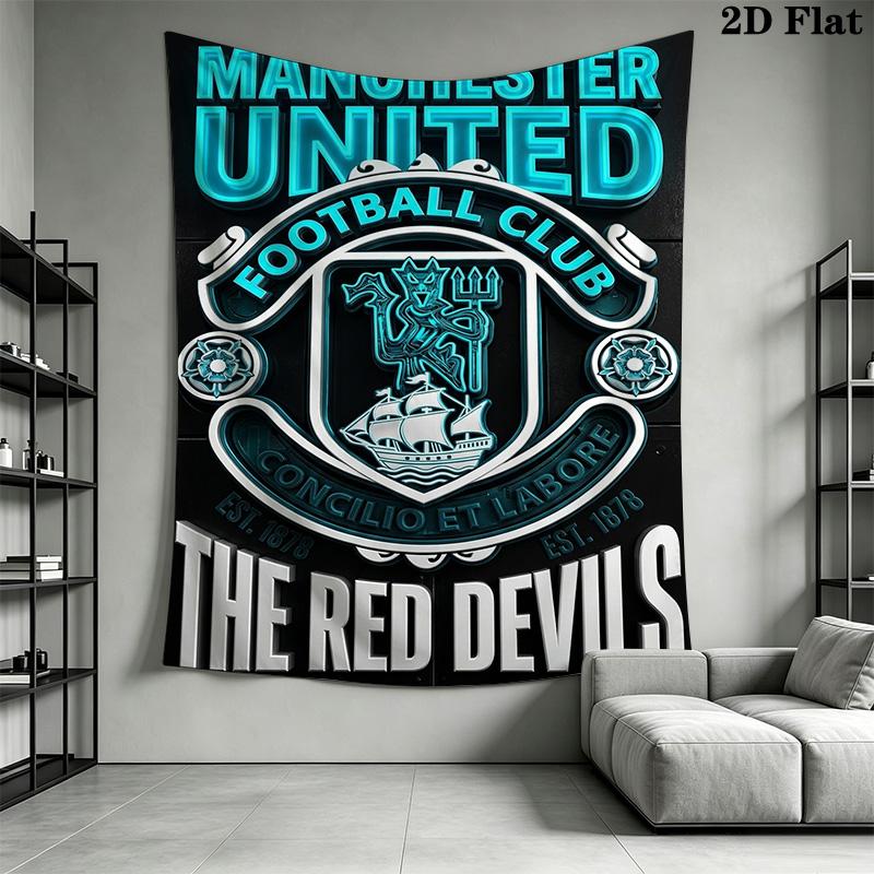 Manchester Crest Emblem Bedding 1 Duvet Cover 2 Pillowcase Without Core Soft And Comfortable Christmas Birthday Gift Bedding Set