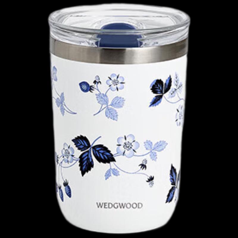 WEDGWOOD Wild Strawberry Dark Blue Insulated Travel Mug 350ml