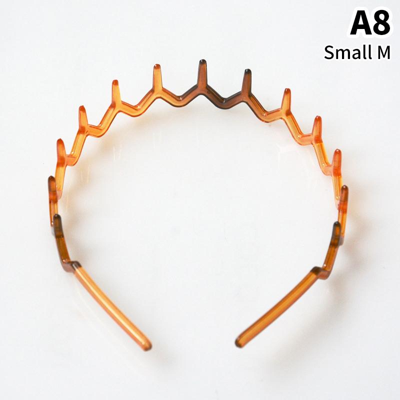 Headband Hair Comb Zigzag Band Notched Headband Woman Man Girl Christmas Birthday Gift Rescue Broken Hair Artifact
