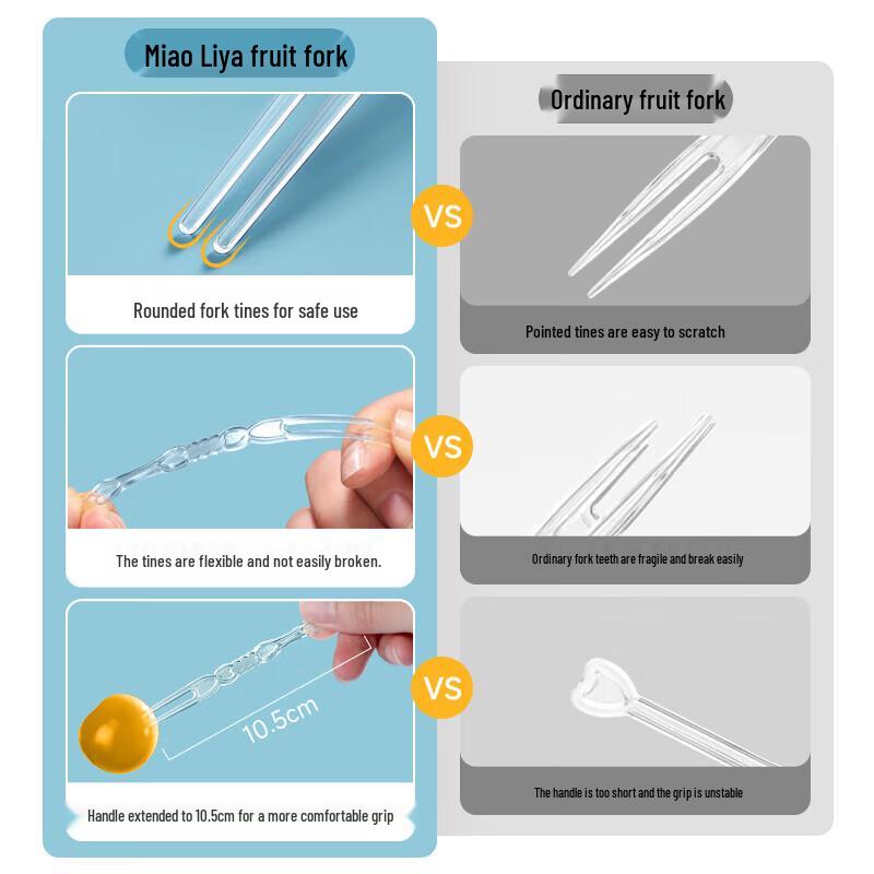 MARYYA Food-Grade Disposable Fruit Forks
