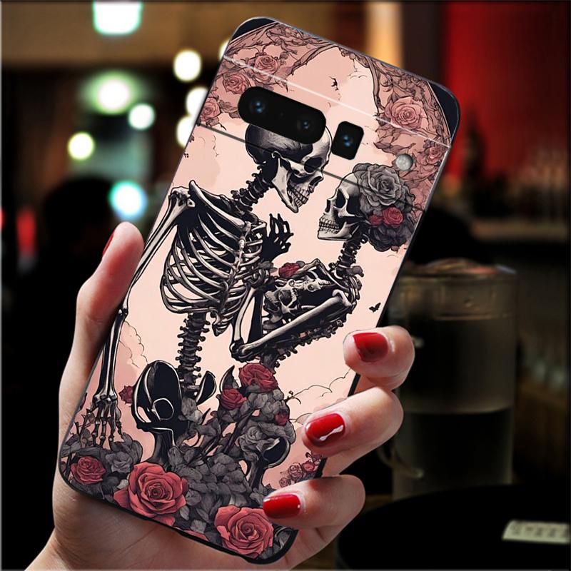 Skull Skeleton Phone Case For Google Pixel 10 9A 9 Pro XL 8 7 6 Pro Pixel 8A 7A 6A 5A 4A Pixel 8 7 6 5 4