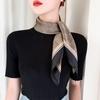 Silk scarf small square scarf women's scarf neck cover neck French winter early spring versatile Korean version decorative scarf neck protection scarf