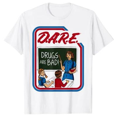 D.A.R.E. Tričko 'Dare Drugs Are Bad' Velikost S-5XL Unisex Tričko