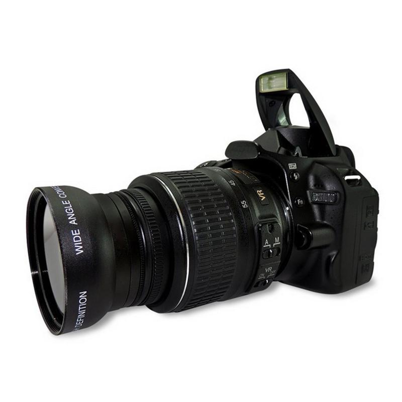 High Definition Wide-angle Macro Lens 55mm 0.45X Multi-layer Coated Wide Angle Lens with Macro Portion for Camera