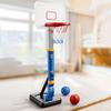 Pool Basketball Hoop Toy Set with 4 Balls Inflator Height Swimming Basketball Indoor Outdoor Garden Basketball Shoot Game Kit