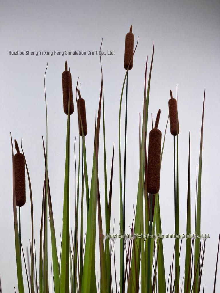 Oriental Cattail Artificial Plant for Yard and Garden Decor