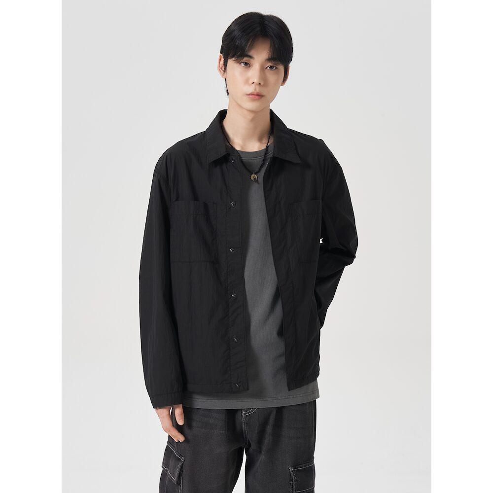 8Seconds Dyed String Shacket Ash Dark Gray/M