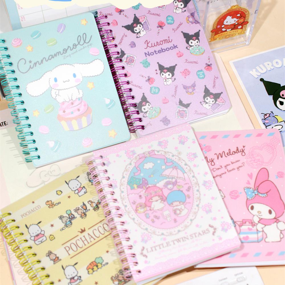 A6 Coil Notebook - Cute Diary with Color Pages for Elementary Students