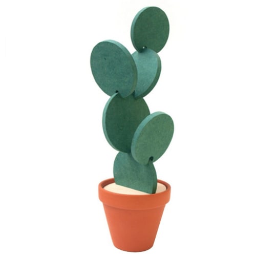 MinniLove Creative Coasters, Cactus Design, DIY Handmade, Non-Slip, Heat-Insulating, Anti-Hot, Easy To Clean, Eco-Friendly, Odorless (Set of 7)