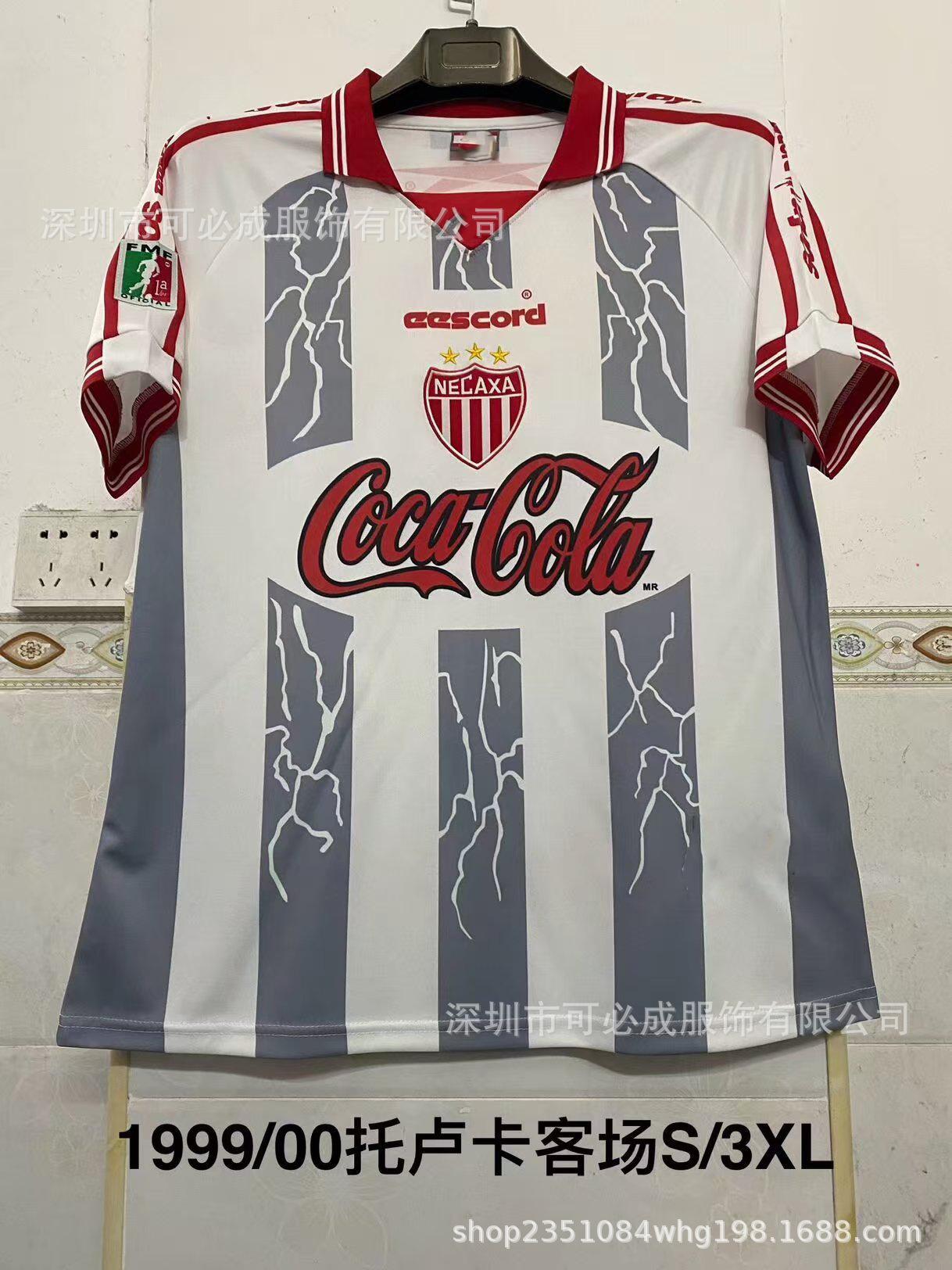Mexican League Classic Vintage Jerseys Chivas Monterrey Atlas Americas Short Sleeve Football Jerseys S