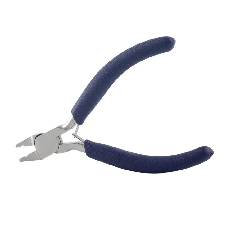 Professional Beading Pliers Jewelry Making Tool Tube Crimping Pliers Steel Texture for Jewelry Enthusiasts Present 1