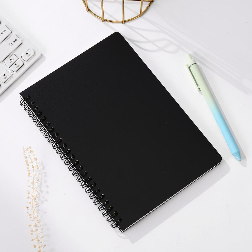 A5 Spiral Notebook 160 Pages, Thick Paper Eye Protection Lined, Writing Notebook for School College Office Diary