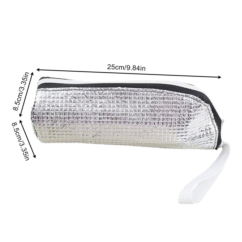 

silverWater Bottle Insulator Thermal Insulated Water Bottle Carrier Pouch Sleeve Bag Carrier Insulator For Camping Kitchen Sport срібний