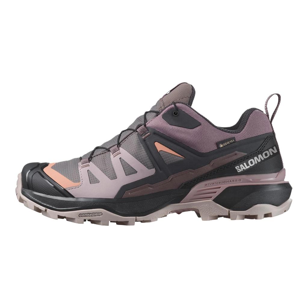 SALOMON X ULTRA 360 Cushioning, Waterproof, And Breathable Support Low Top Mountaineering Hiking Shoes Women's Purple Sneakers 478654