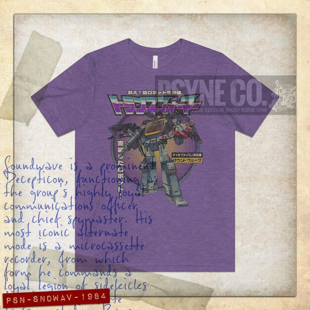Soundwave G1 JDM 1984 Vintage Men s T shirt 4XL