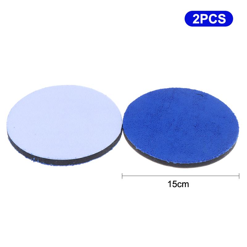 2Pcs 2/3/4/5/6/7Inch Microfiber Polishing Pad For Cars Body Polish Wax Buffer Pad Wash Cleaning Micro Fiber Polishing