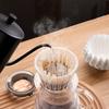 CLITON Coffee Filter Papers, Portable Drip-Style Pour-Over Coffee Filter Mesh, Cake Bowl-Shaped Filter Cup Paper, 50 Sheets