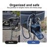 Trailer Towing Chain Organizer with 7-Way Connector Holder Anti-rust Heavy Duty Aluminum Alloy RV Trailer Chain Wire Holder Utility Trailer
