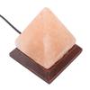 Himalayan Salt Lamp USB RGB 7 Colors Changing Hand Carved with Wood Base Pyramid Crystal Salt Rock