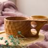 Coffee Cup Natural Jujube Wood Tea Cup With Handgrip Milk Travel Wine Beer Cups For Home Bar Kitchen Gadgets