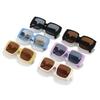 22 Temperament Large Size Square Small Fragrant Sunglasses, Mandarin Duck Legs Contrasting Sunglasses