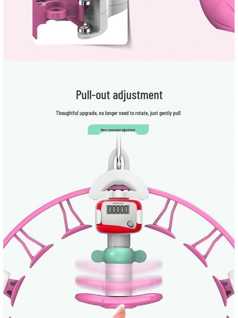 Waist-Slimming Detachable Counting Hula Hoop: Lazy Person’s Abdomen and Fat-Burning Fitness Tool