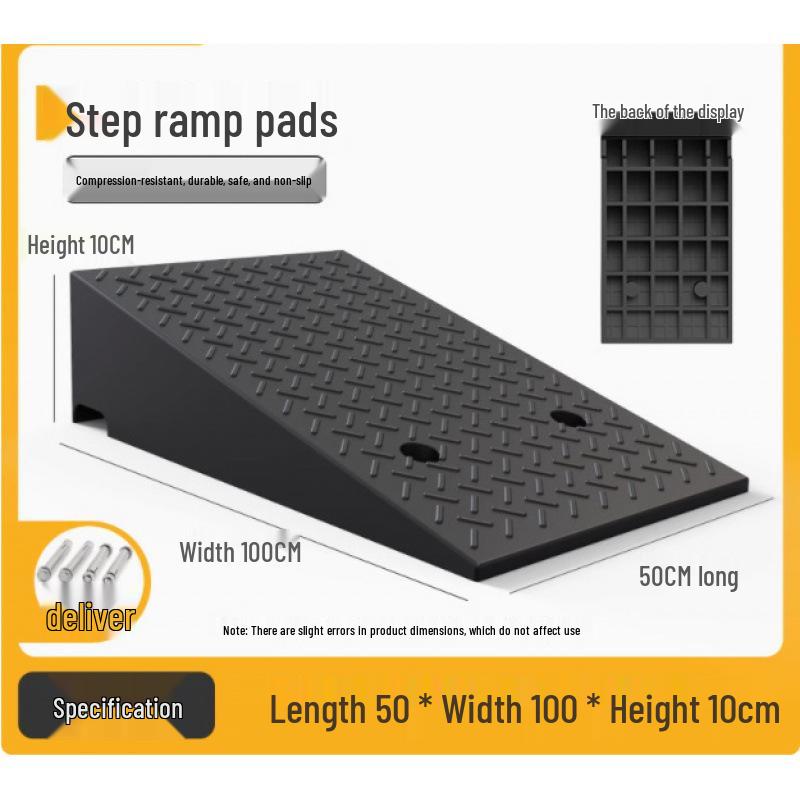 Rubber Curb & Threshold Ramp Mat for Home and Car 