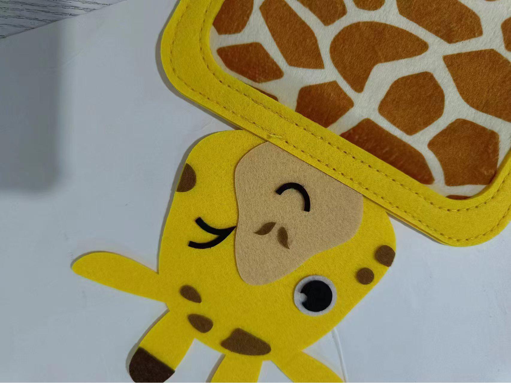 Мини-сенсорный коврик из фетра: Текстурированный игровой коврик с животными различных форм