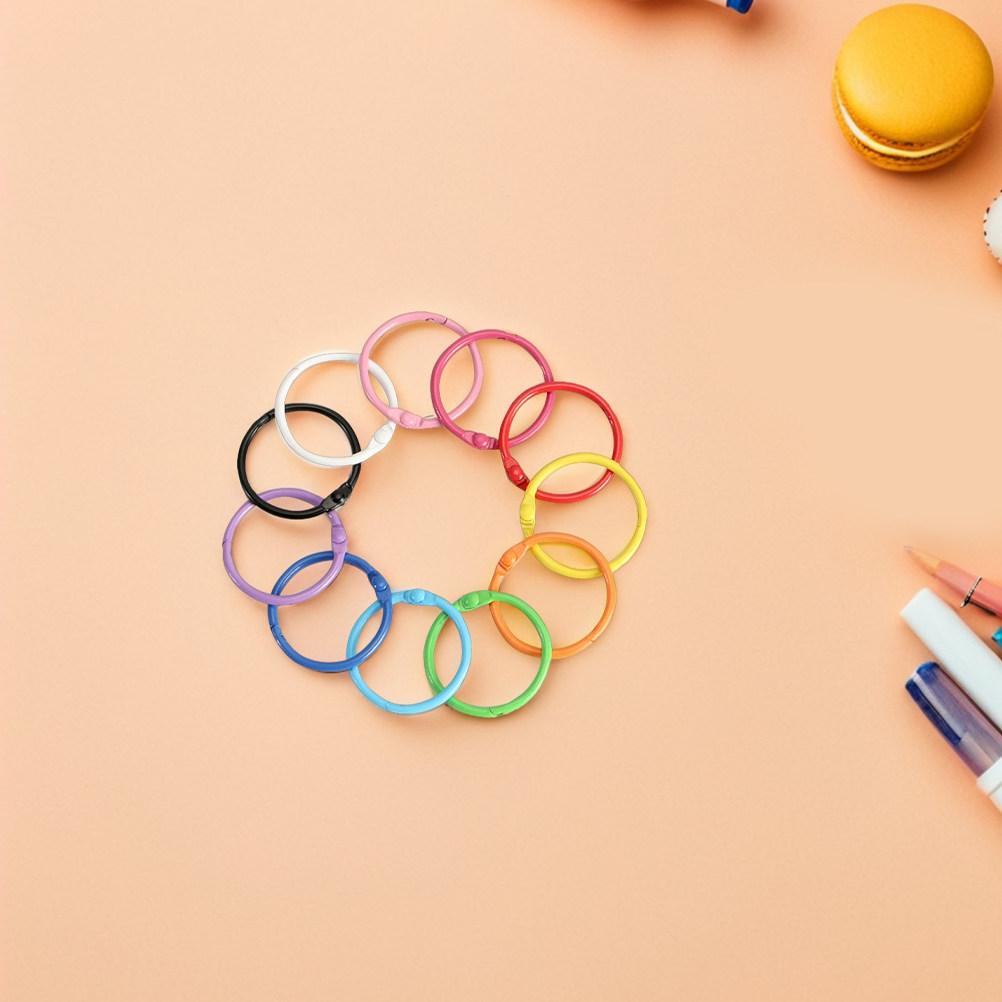 140Pcs Metal Binder Rings Small Book Rings for Index Cards Keychains Scrapbooking Home Office School Craft Organizer