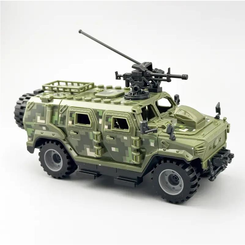 140pcs 2in1 Camouflage Military Armored Vehicle Puzzle Building Blocks Special Forces armored vehicle model Bricks for kids gift