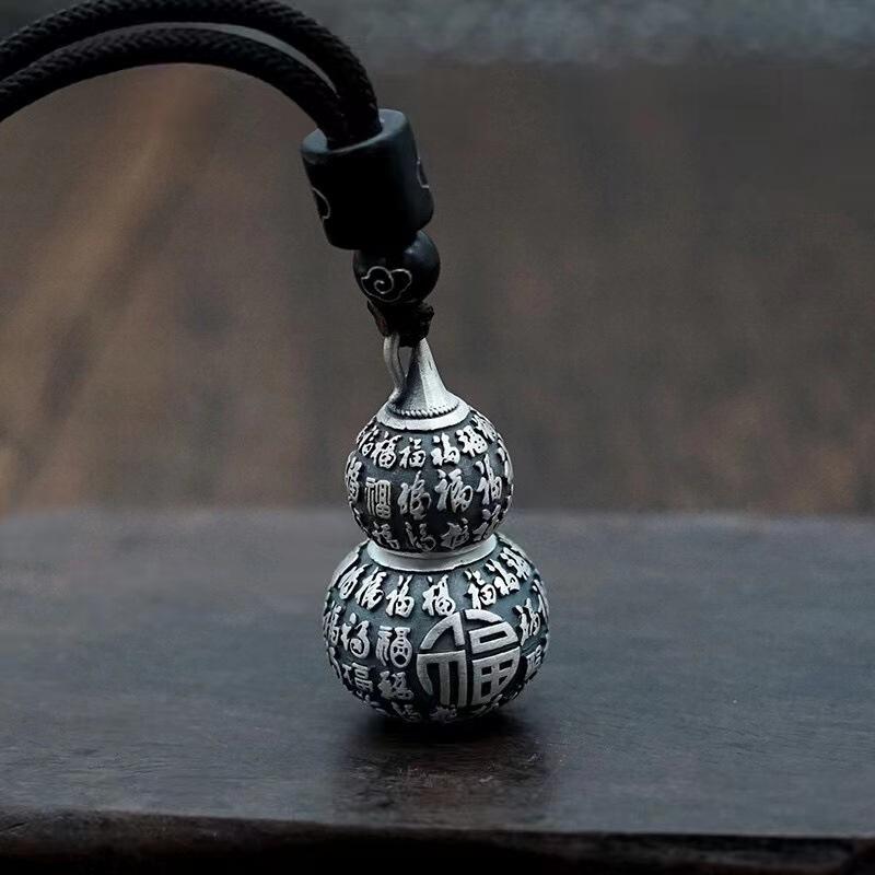 

Кулон Тыква Баифу, Мужское ретро-ожерелье, Женский полый, Открывающийся кулон-аксессуар 50CM(Necklace Size)