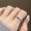 Original Design Simple Fashion Open Ring Set Female Branch Irregular Fold Cross Index Finger Ring