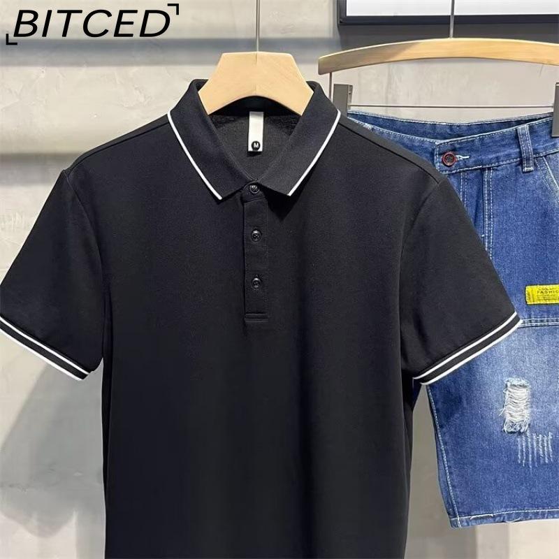 BITCED Cotton Short Sleeve T-shirt Men's Fashion Loose Half Sleeve Shirt Printed Compassionate Shirt