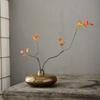 Thuis Ruw Porselein Vaas Retro Woonkamer Decoratieve Kunst Ornamenten Platte Vaas Bloemschikken Container Interieur Decoratie