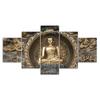 Buddha Statue Sculpture 5 Piece Canvas Wall Art Multi Panel Print Modern Poster Home Decor Picture Gift For Him For Her
