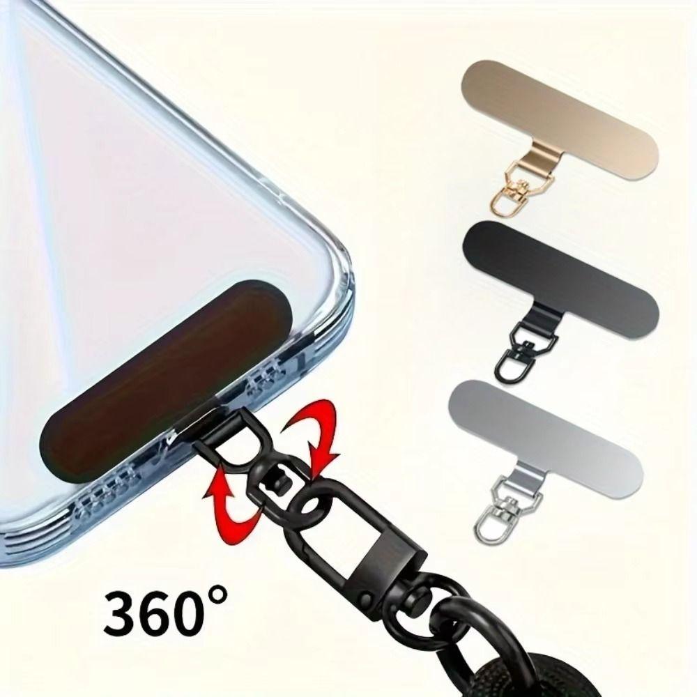5Pcs Ultra-thin Phone Lanyard Connecter 360° Rotating Phone Patch Gasket Phone Accessory