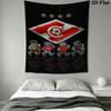 Spartak Moscow Champion Wall Hanging Printed Fabric Blanket Decorative Tapestries for Bedroom Living Room Home Decor