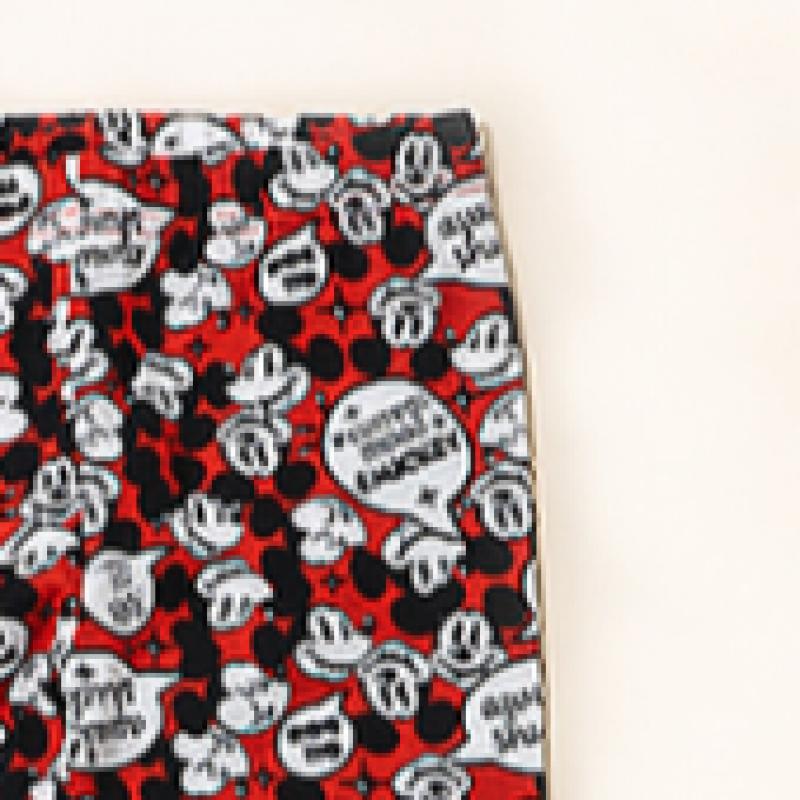 Daiso Disney Mickey Mouse Kids Underwear BottoMs Red M