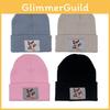 Mouse Mouse Minnie Knit Hat With Embroidered Alphabet Breathable Fabric