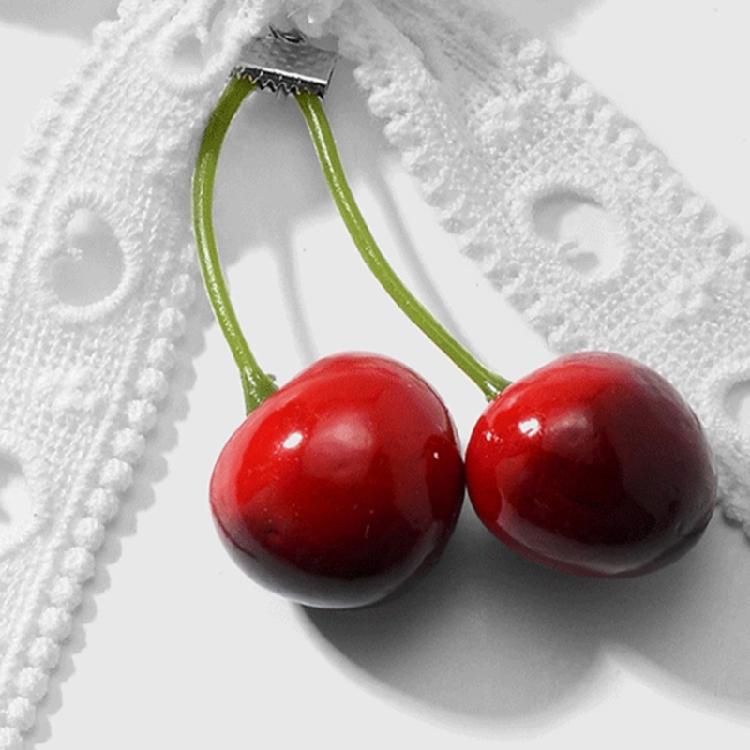 Multipurpose Love Cherrys Bowknot Charm Portable Key Holder for Stylish Women Practical Bag Accessory for Daily Use