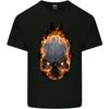 Fire Skull Unisexs Light Cotton TShirt